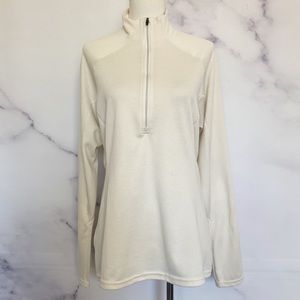 Patagonia Capilene 3 Midweight Zip-Neck Ivory Top